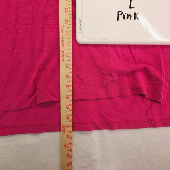 Polo by Ralph Lauren Collared Short Sleeve Polo Shirt Mens Size Large L Pink - Picture 8 of 9